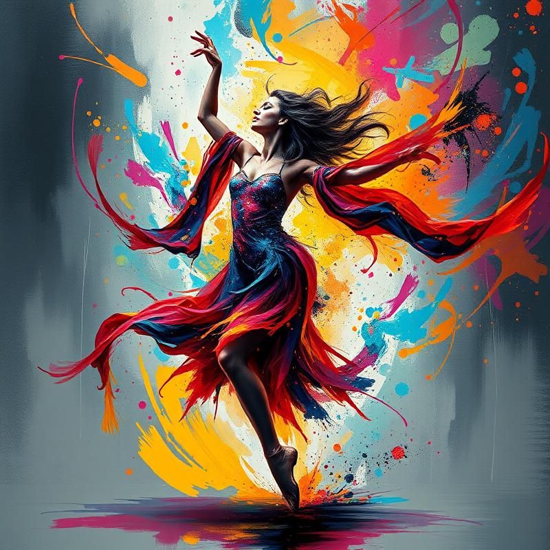 abstract style AI art