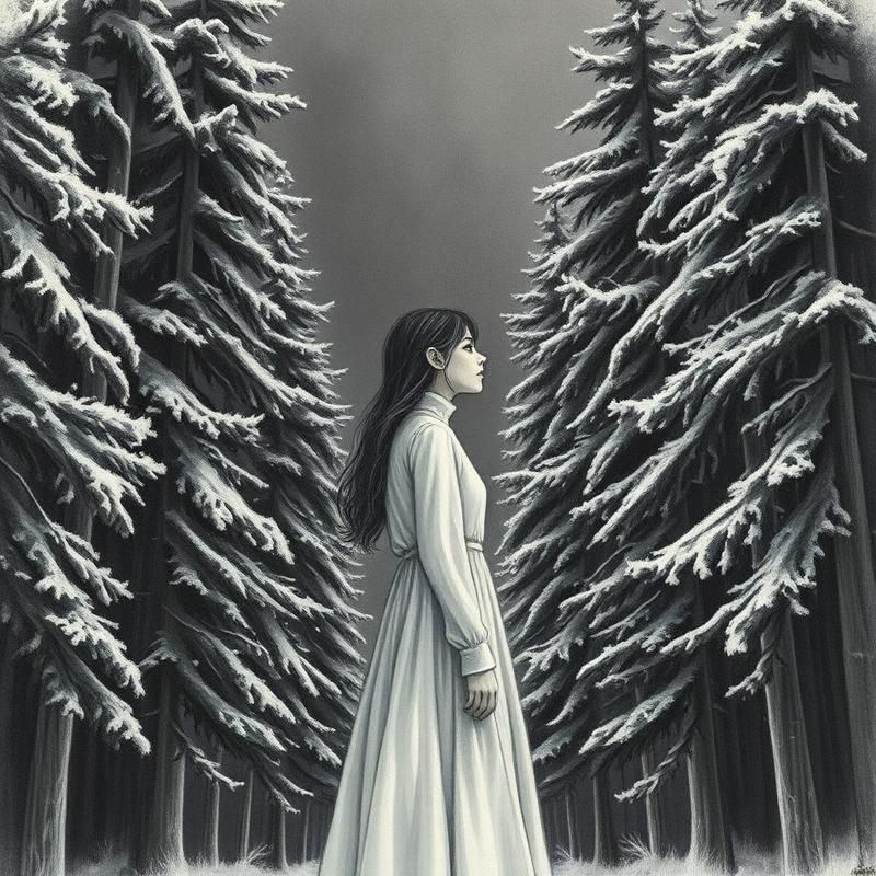 charcoal drawing style AI art