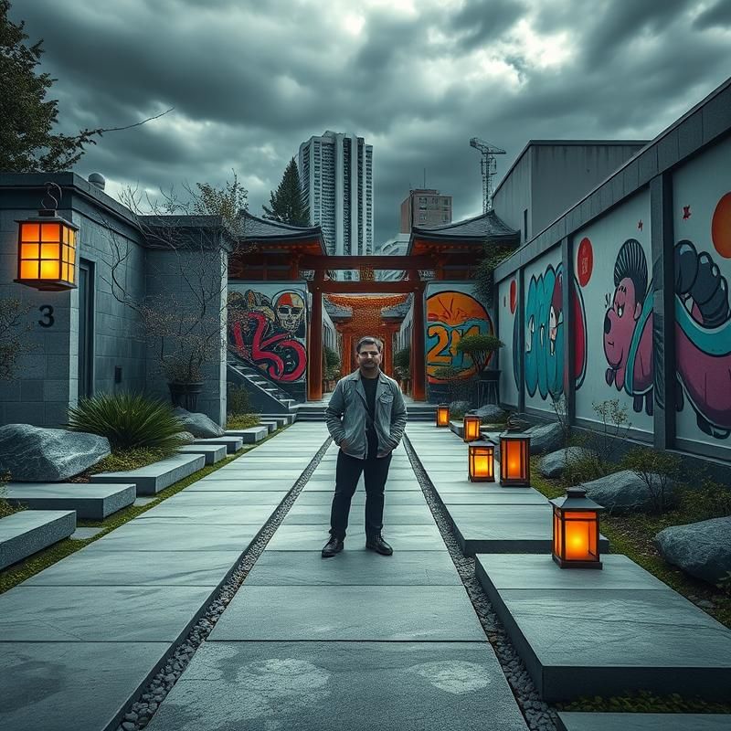 contemporary style AI art
