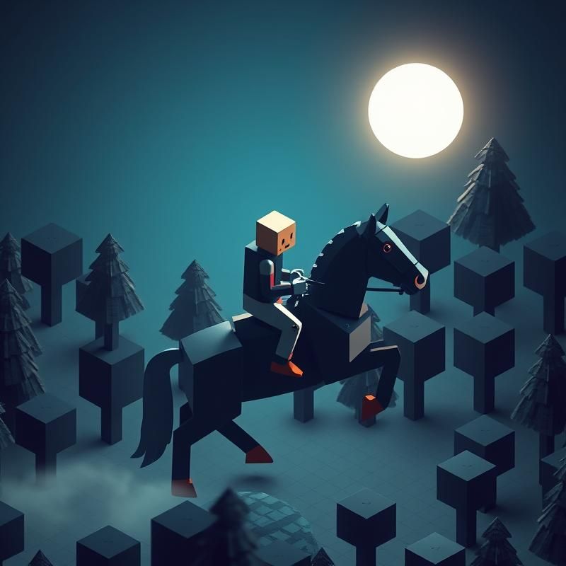 isometric style AI art