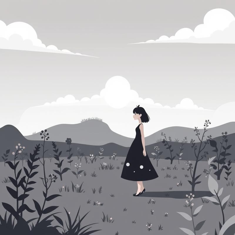 minimalist style AI art
