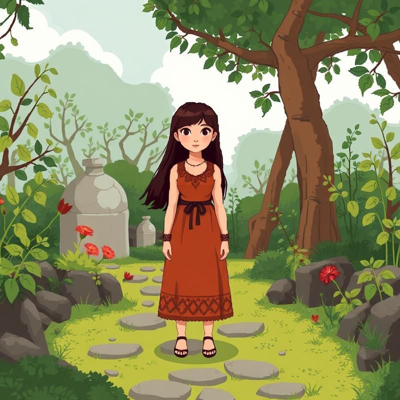 primitive style AI art