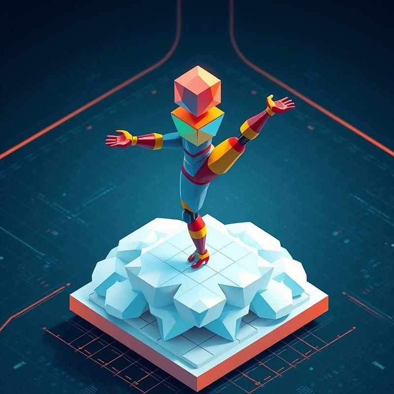 isometric style AI art