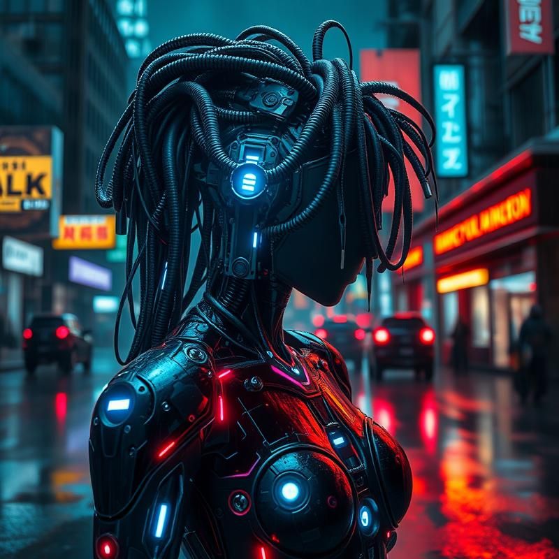 cyberpunk style AI art