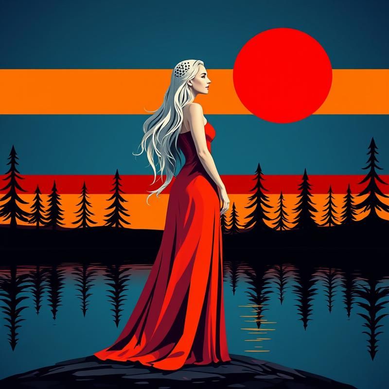 pop art style AI art