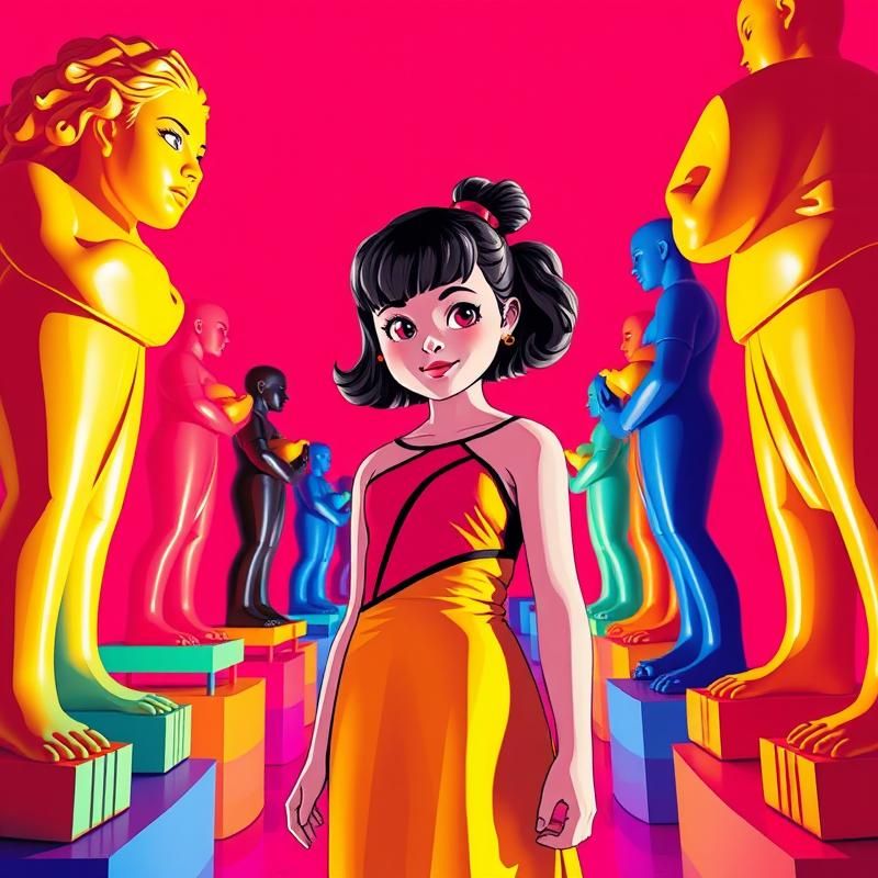 pop art style AI art