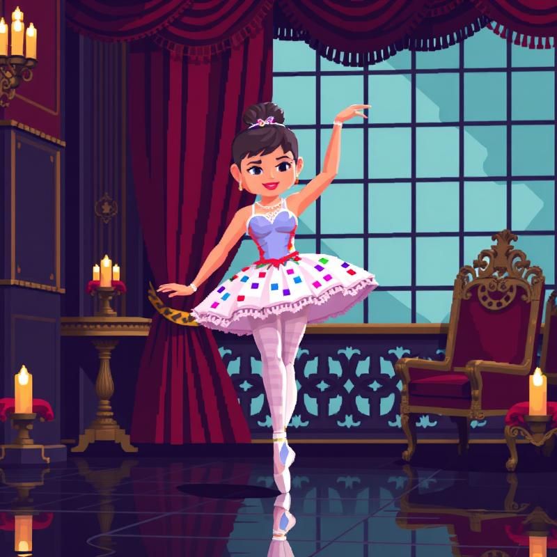 pixel art style AI art