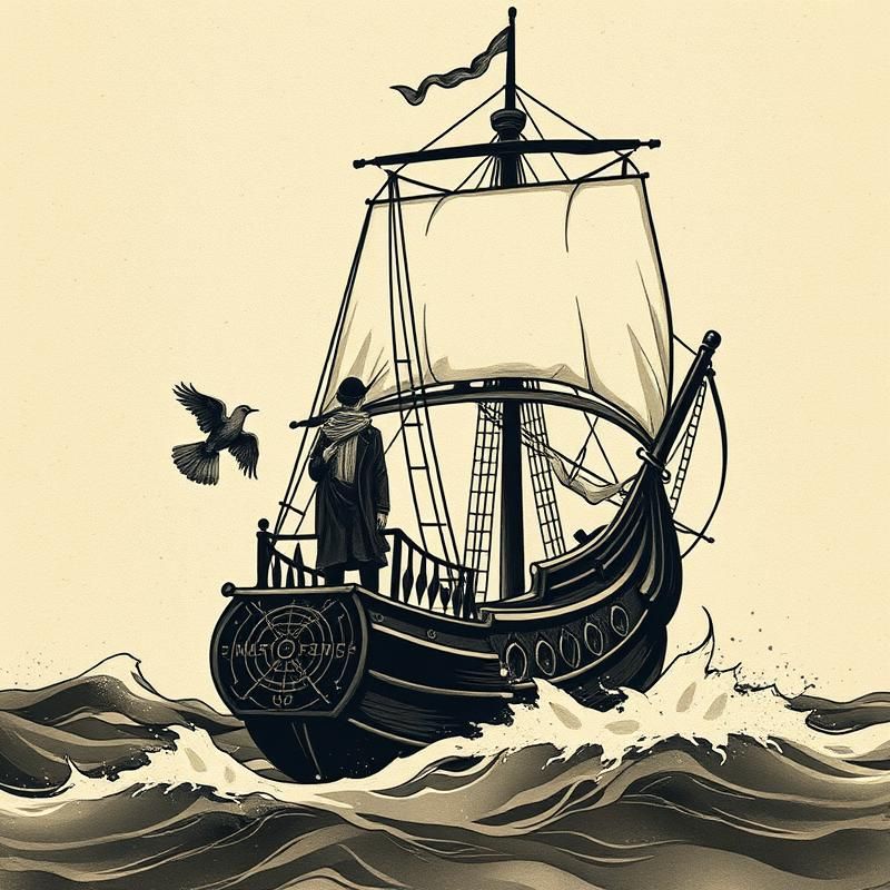 lithograph style AI art