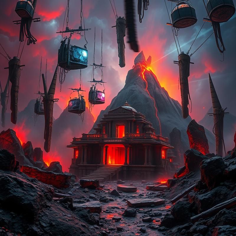 installation art style AI art