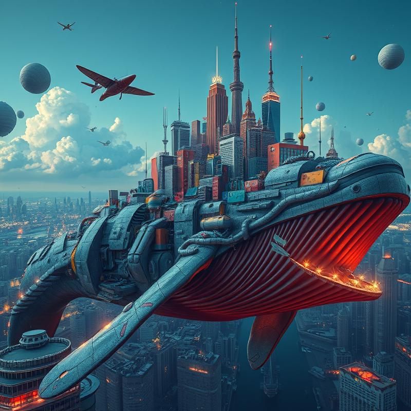 post-modernist style AI art