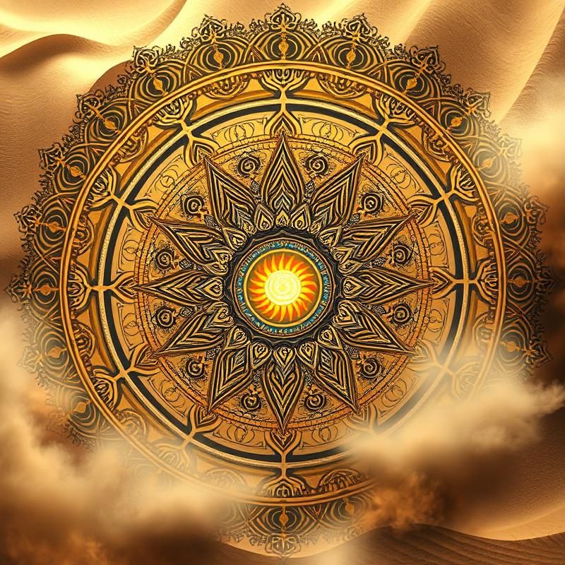 mandala style AI art