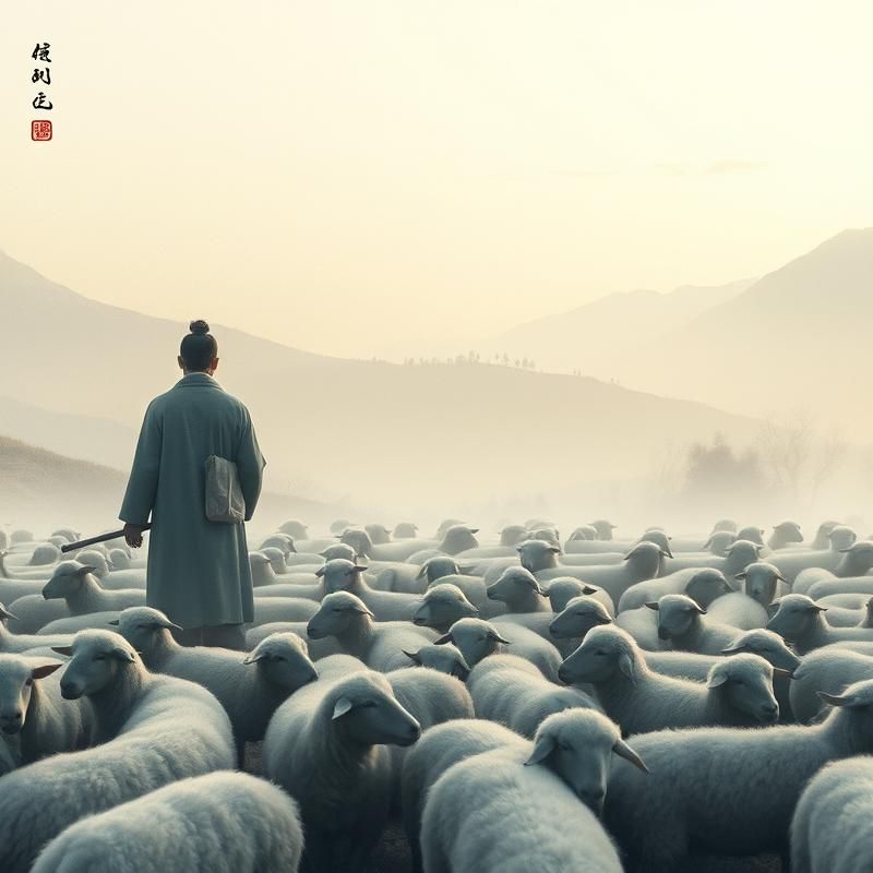 chinese painting style AI art