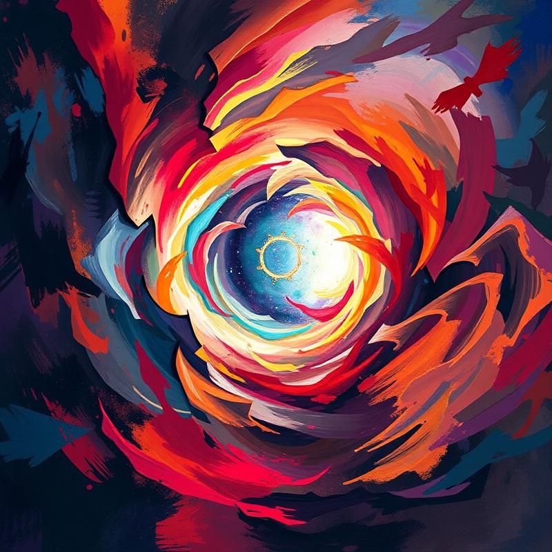 abstract style AI art