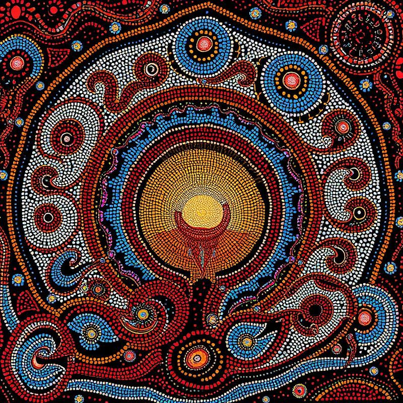 aboriginal art style AI art