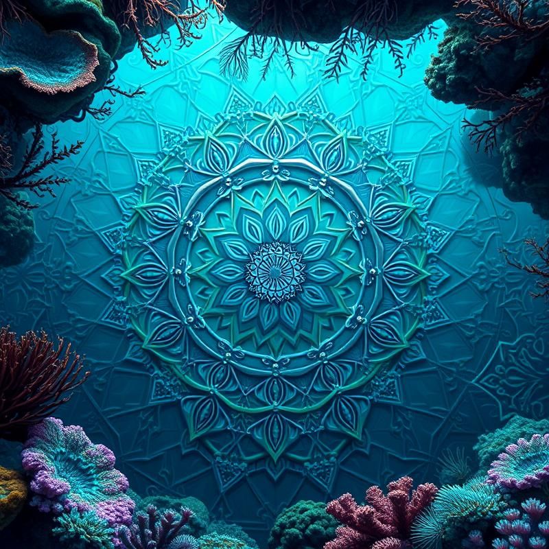 mandala style AI art