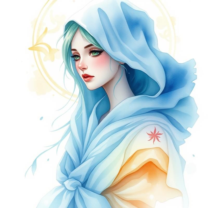 watercolor style AI art