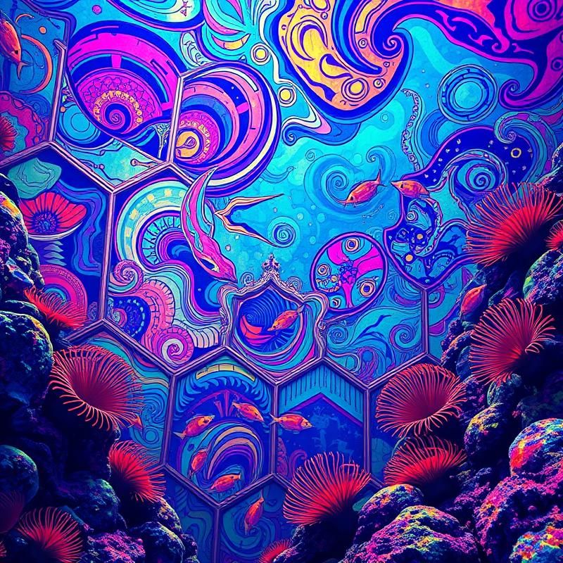 memphis design style AI art