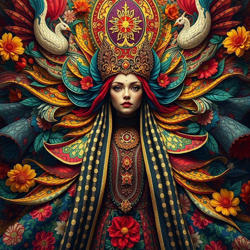 maximalist style AI art
