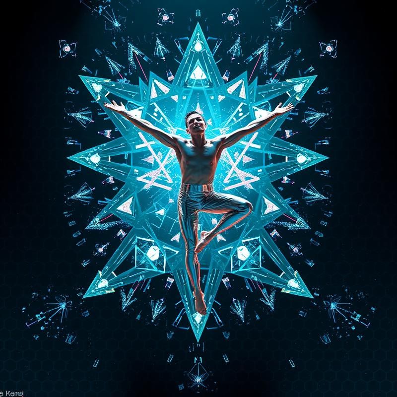 geometric style AI art