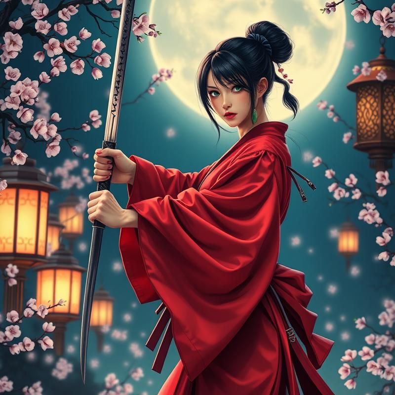 ukiyo-e style AI art