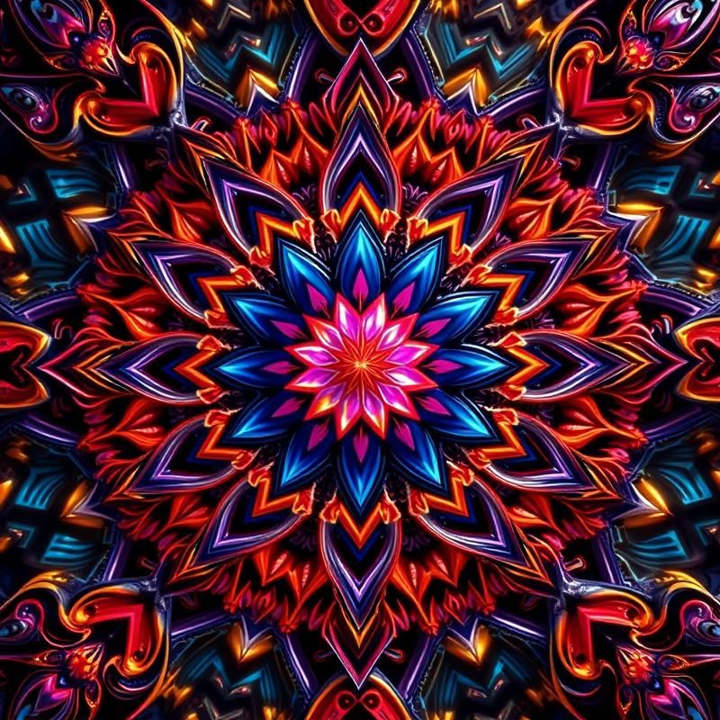 fractal art style AI art