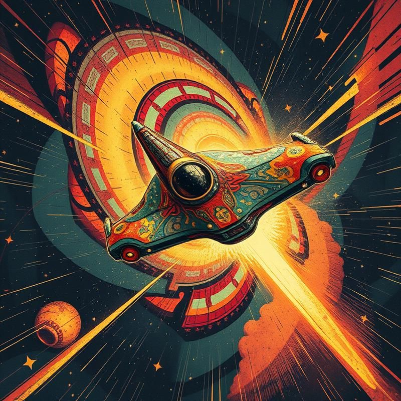 vintage poster style AI art