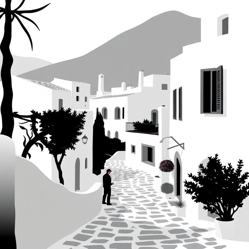 minimalist style AI art