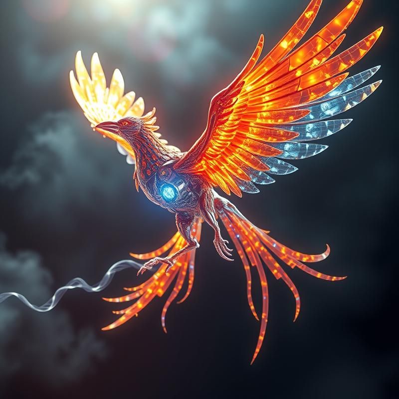 holographic style AI art