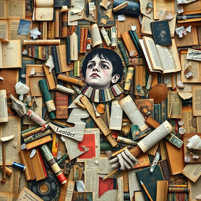 collage style AI art