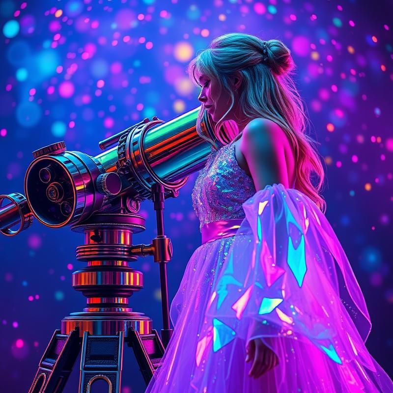 holographic style AI art