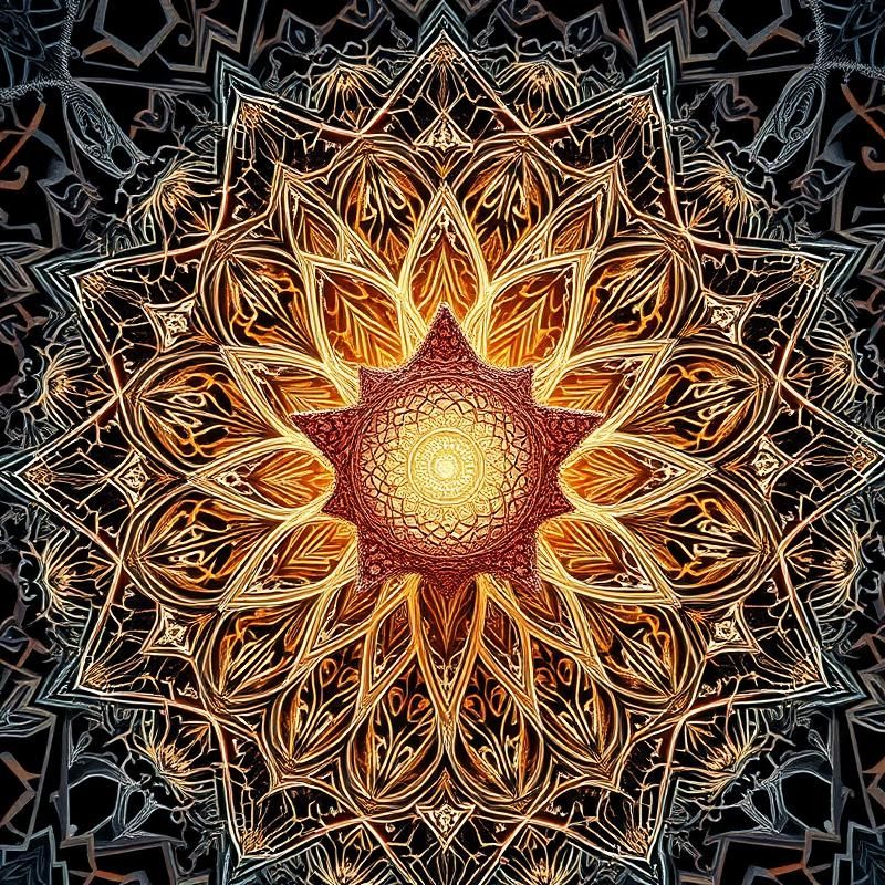mandala style AI art