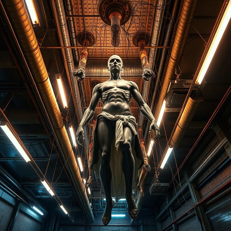 installation art style AI art