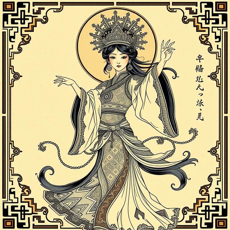 lithograph style AI art