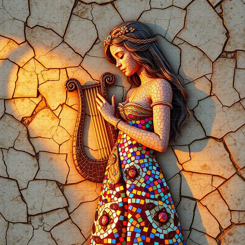 mosaic style AI art