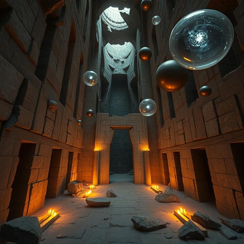 installation art style AI art
