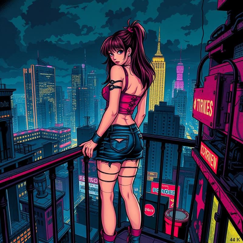 lowbrow art style AI art
