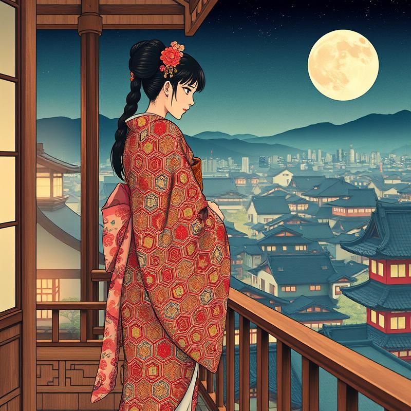 ukiyo-e style AI art