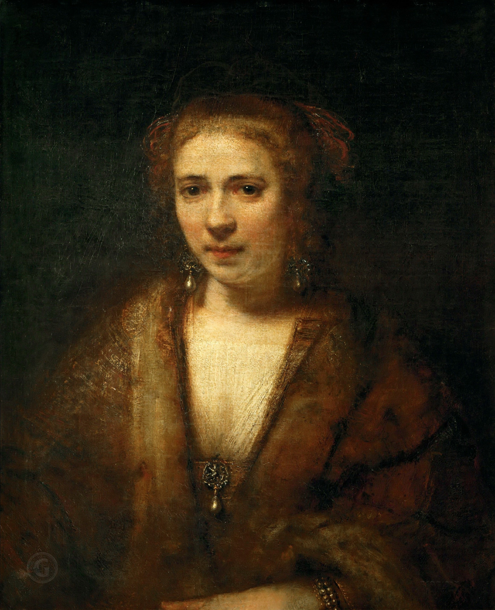 Лувр – Рембрандт Харменс ван Рейн (1606 Лейден - 1669 Амстердам) -- Портрет Хендрикье Стоффельс.jpg
