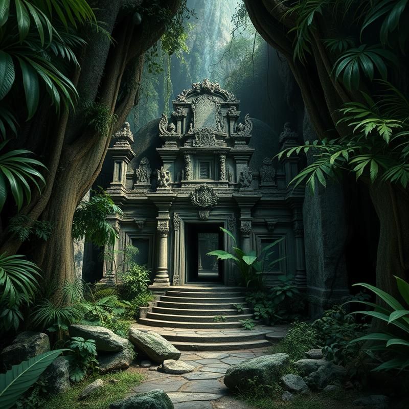 trompe l'oeil style AI art
