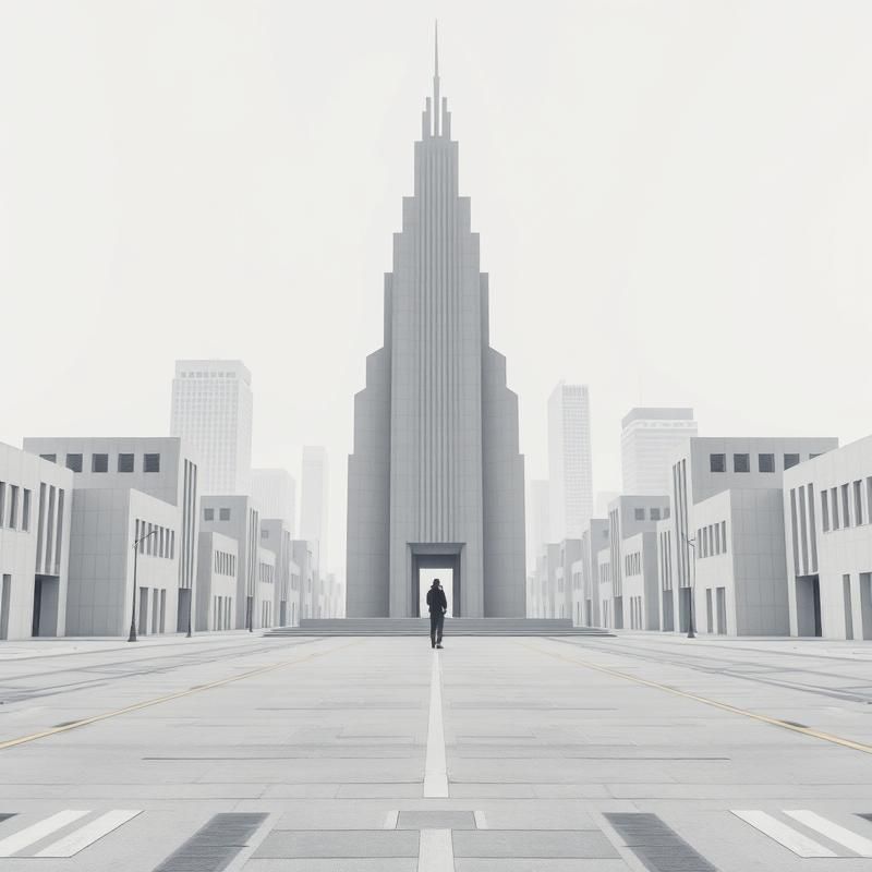 minimalist style AI art