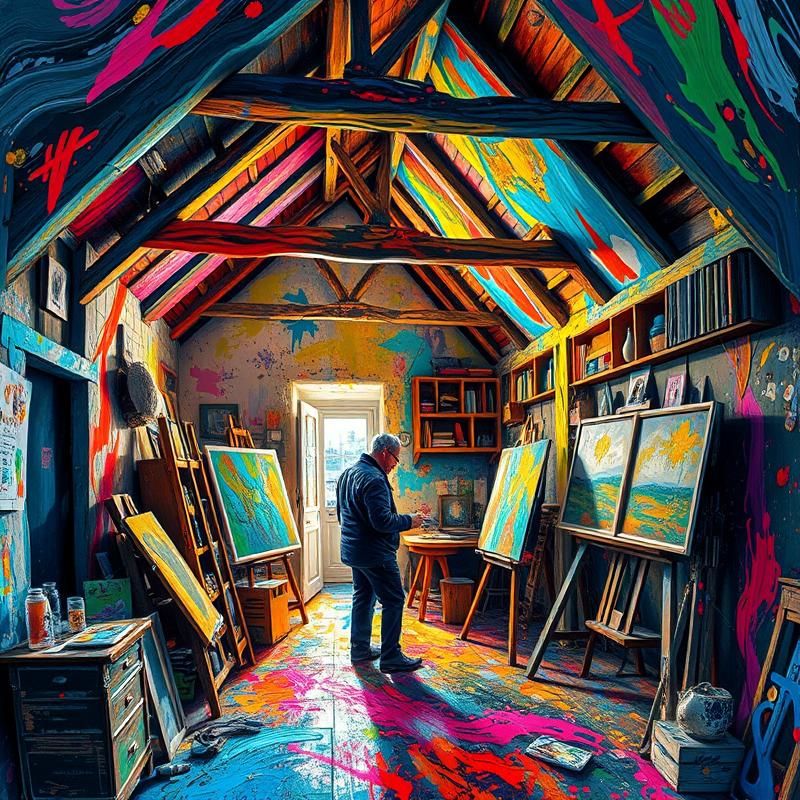 abstract style AI art