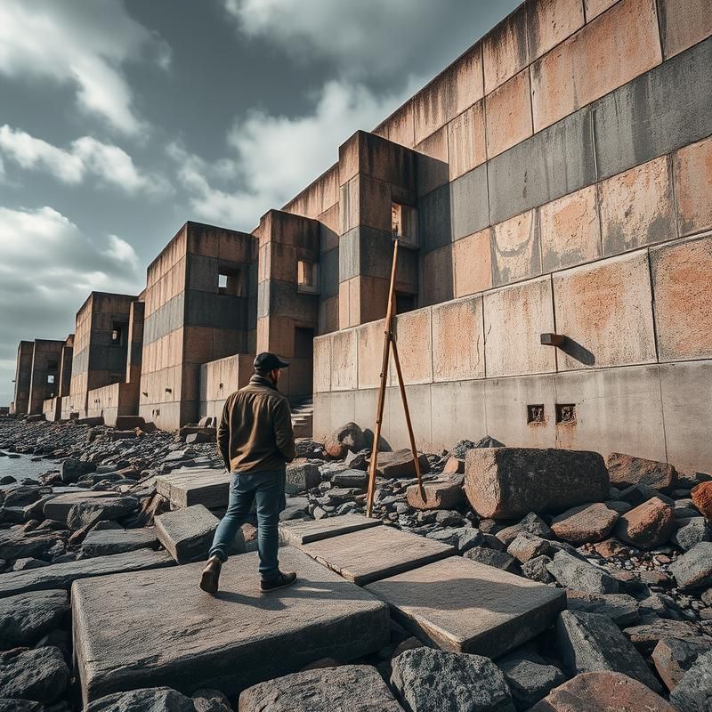 brutalist style AI art