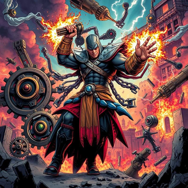 comic book style AI art