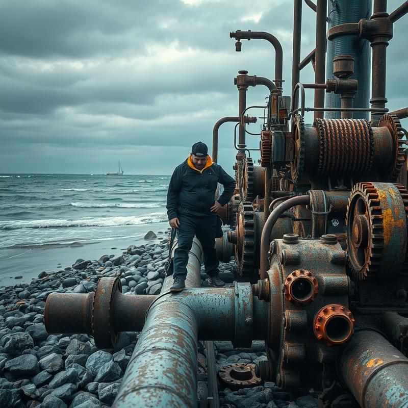 industrial style AI art