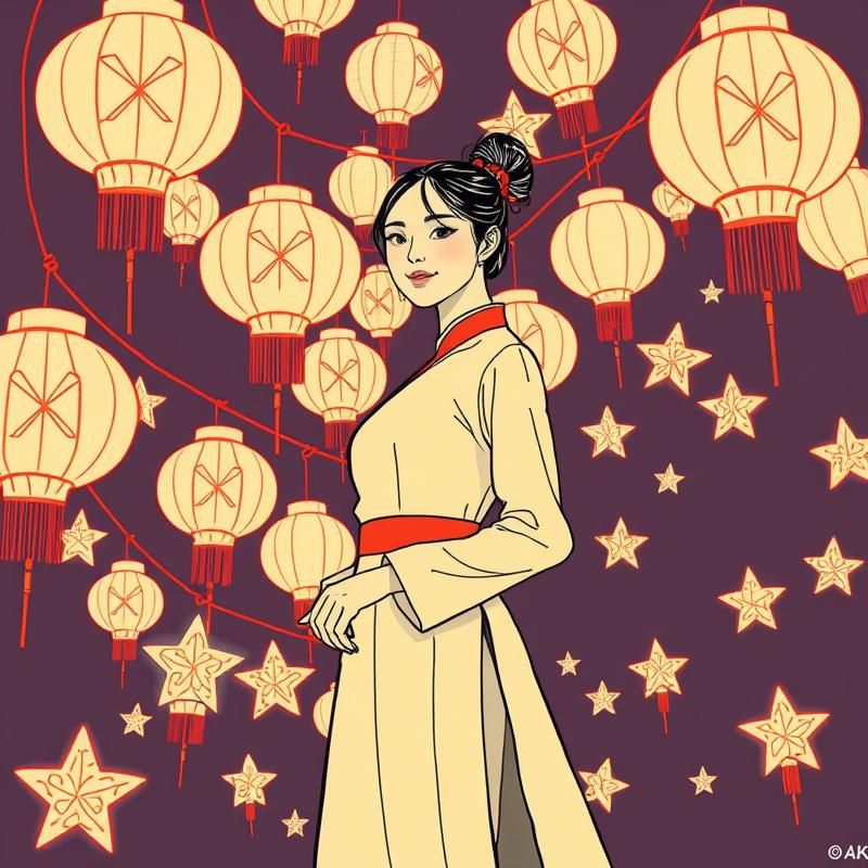 line art style AI art