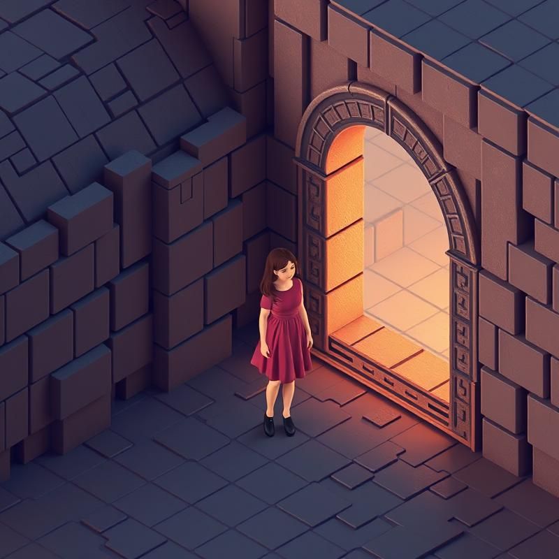 isometric style AI art