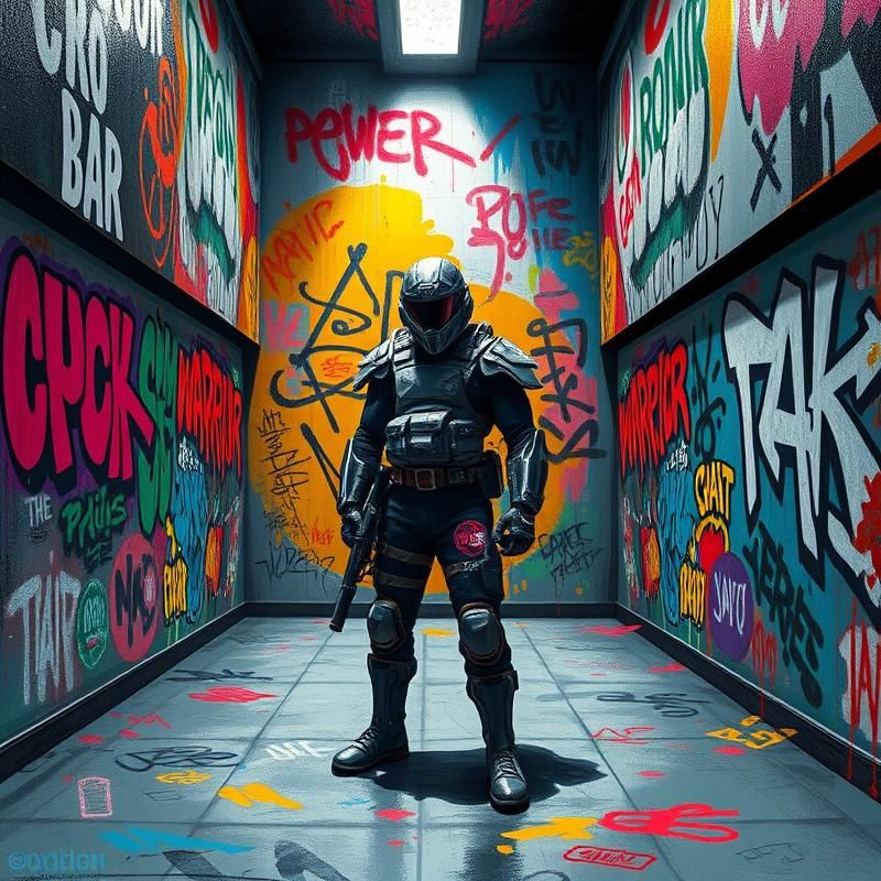 graffiti style AI art
