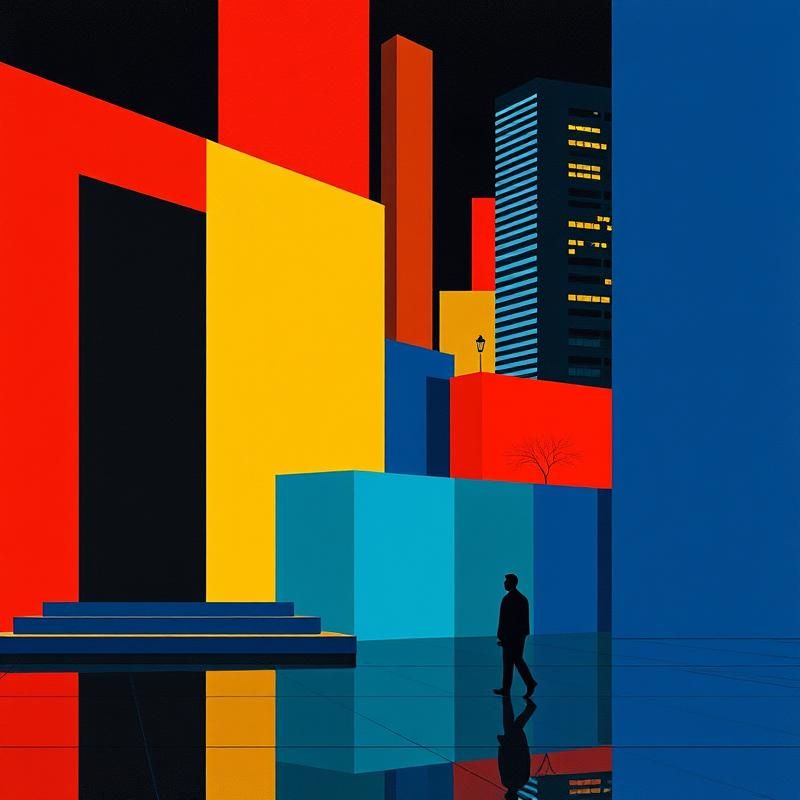 de stijl style AI art