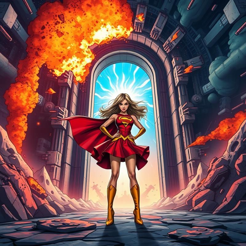 comic book style AI art
