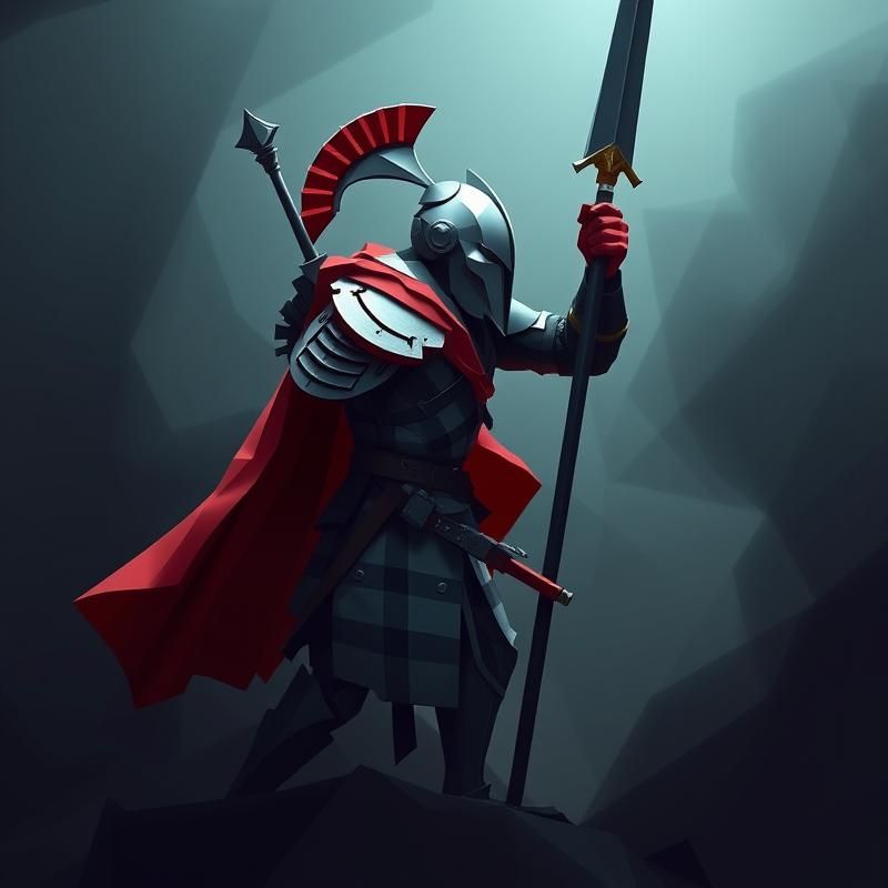 geometric style AI art